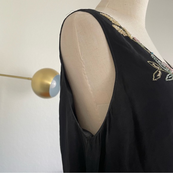 Y2K Eva Blue Glam Fairycore Beaded Floral Maxi Dress - Picture 13 of 14